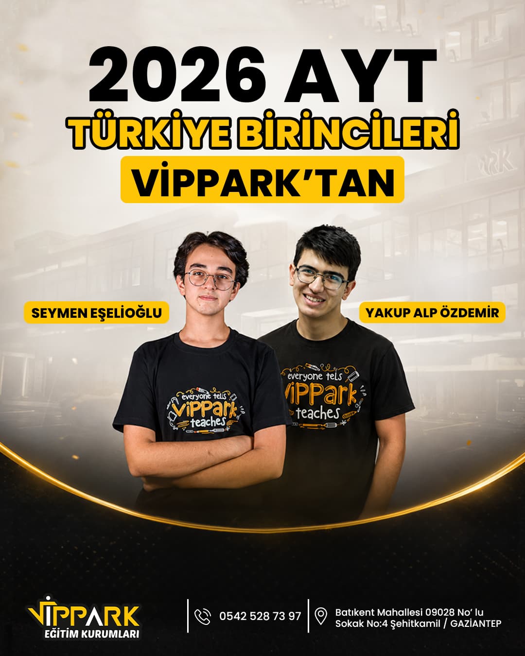 2026 AYT Türkiye Birincileri VİPPARK'tan