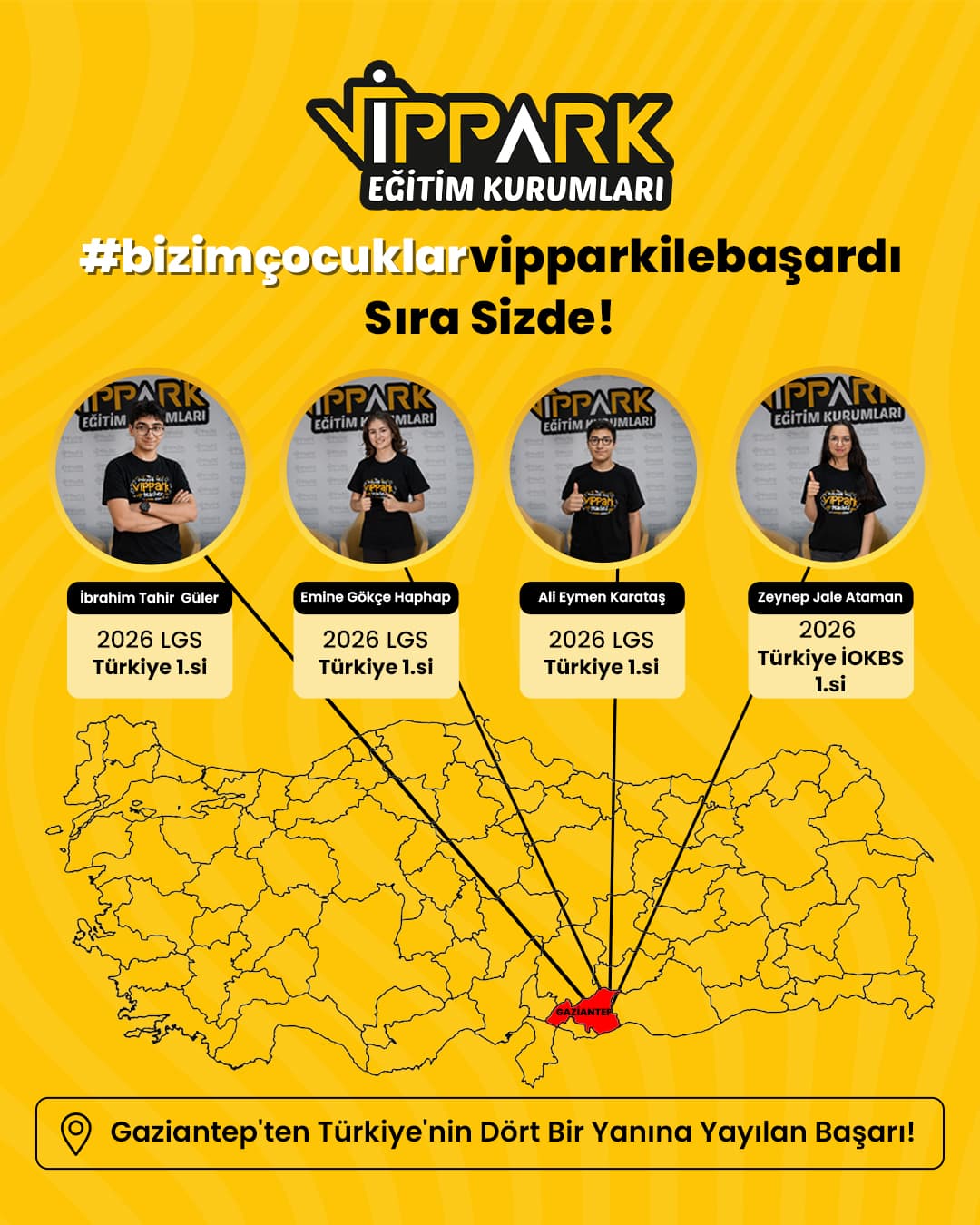 VİPPARK'tan 4 Türkiye Birinciliği