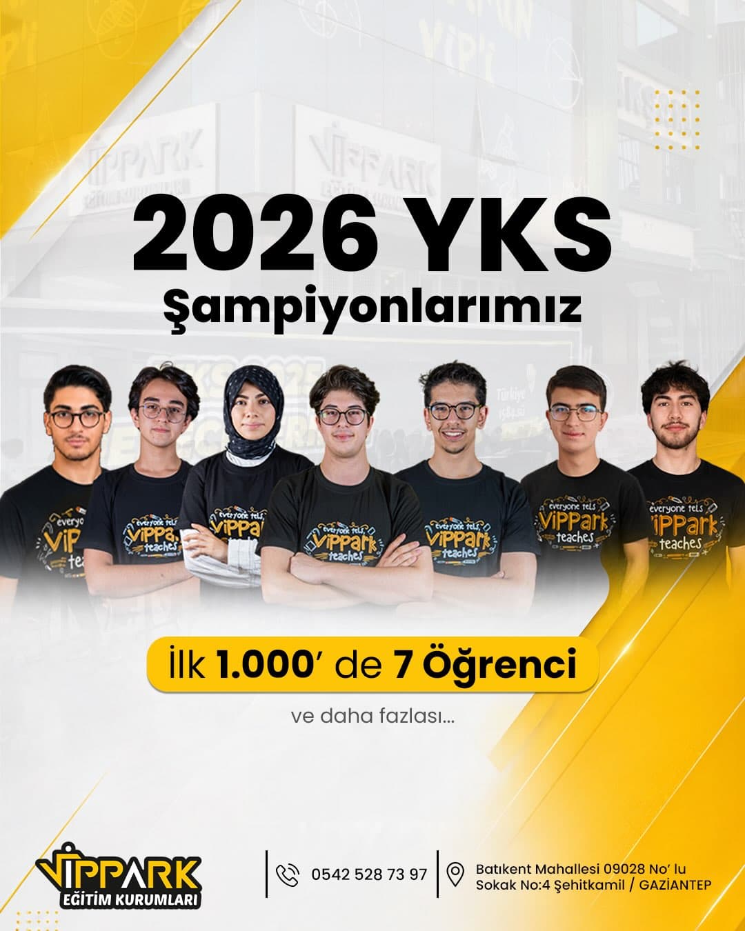 2026 YKS Şampiyonlarımız — İlk 1.000'de 7 öğrenci