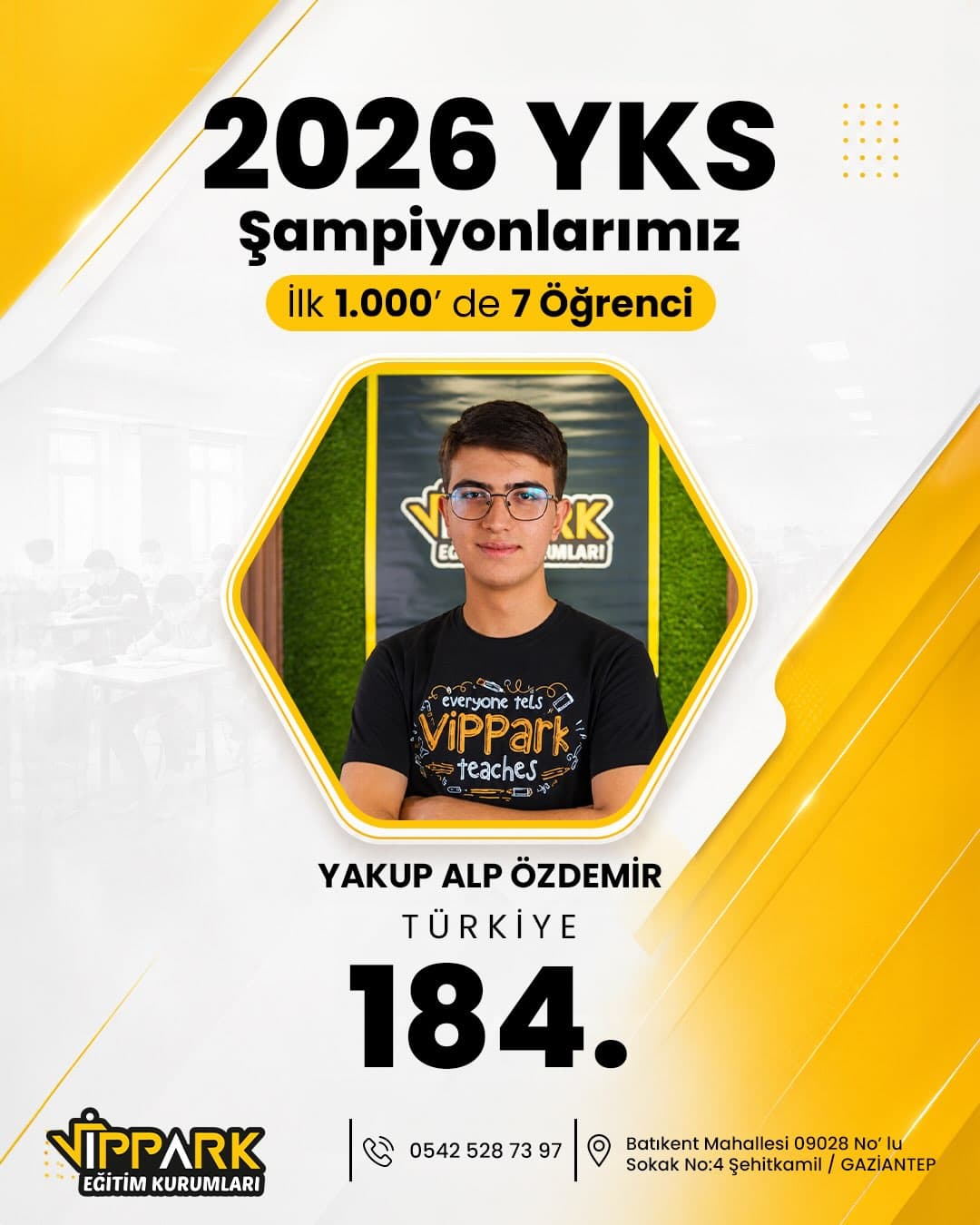 YAKUP ALP ÖZDEMİR — Türkiye 184'sü
