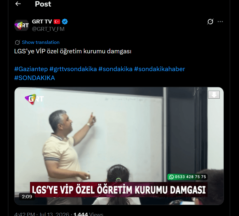 LGS'ye VİP özel öğretim kurumu damgası